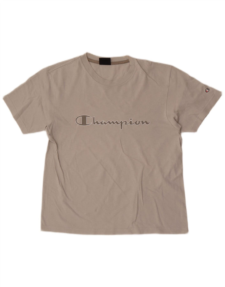 Champion Camiseta Gráfica para Hombre Top Pequeño Gris