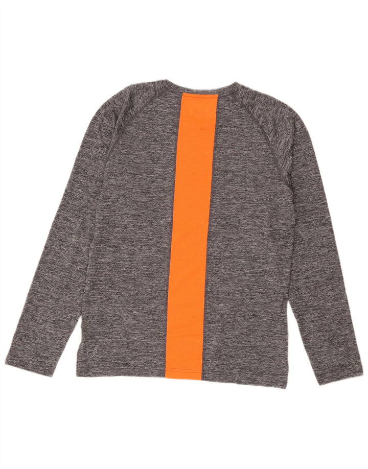 Puma Camiseta de manga larga para hombre, color gris pequeño, color block