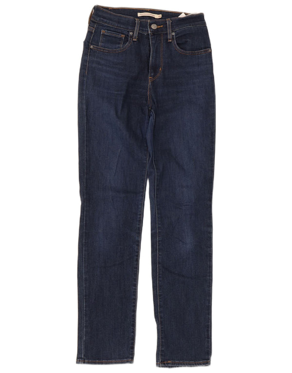 Levi's Vaqueros Rectos De Tiro Alto 724 Para Mujer W24 L28 Algodón Azul Marino