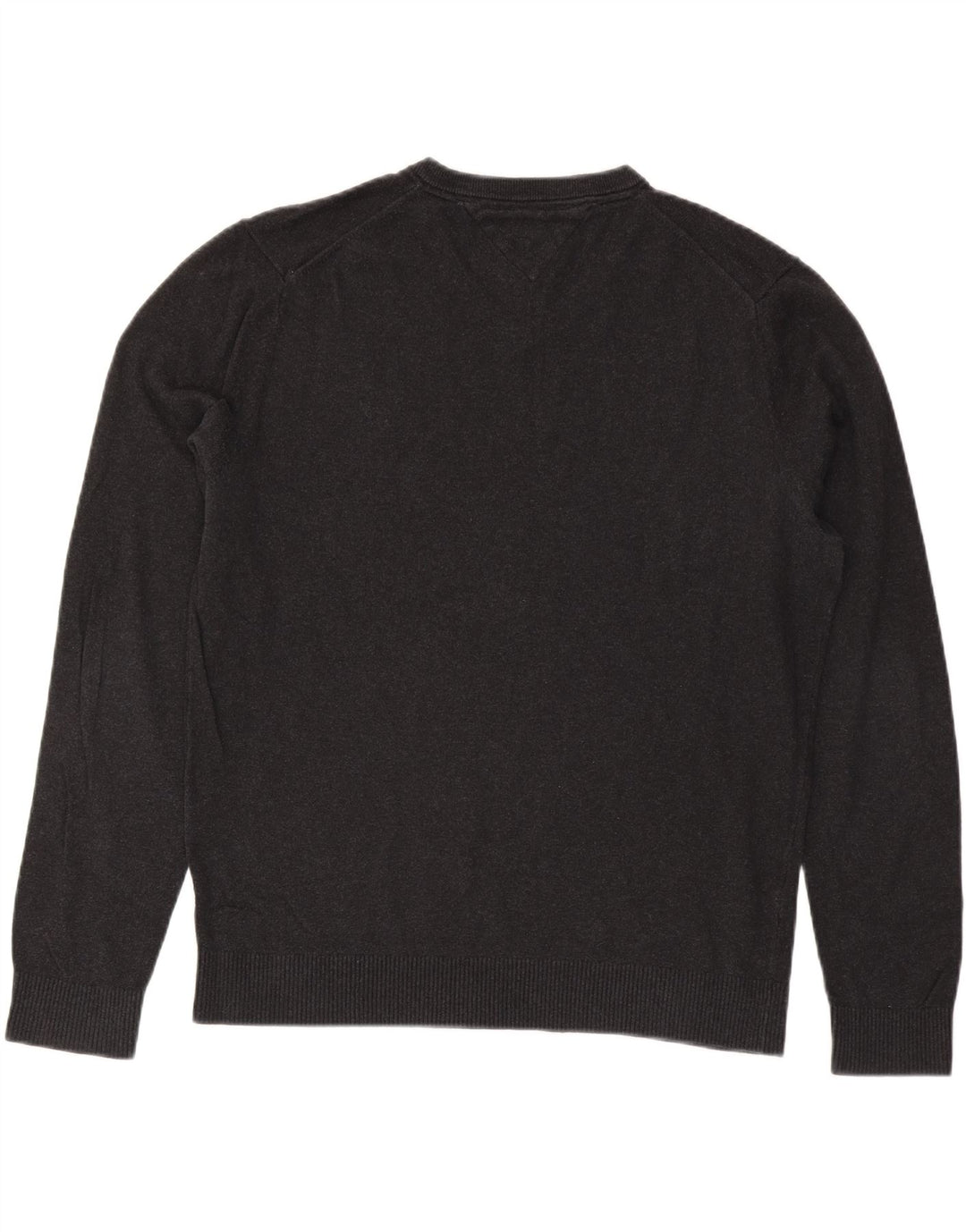 TOMMY HILFIGER Jersey con cuello en V para hombre XL Gris Algodón