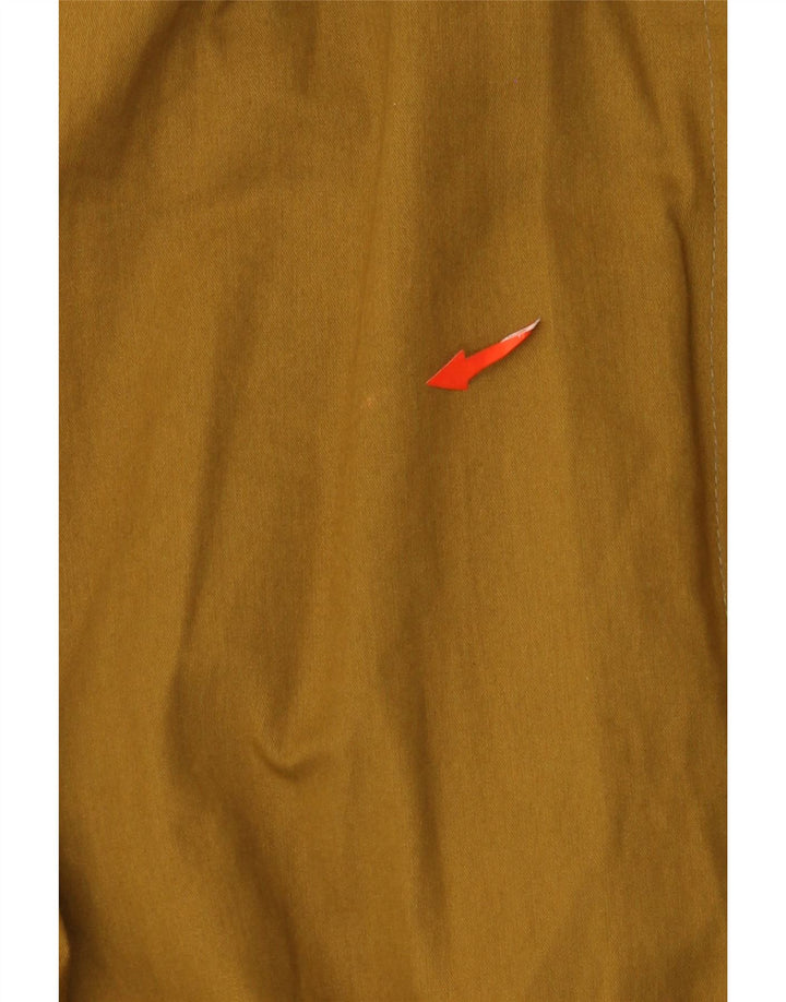 VINTAGE Abrigo de gran tamaño para mujer Reino Unido 10 Acetato caqui pequeño