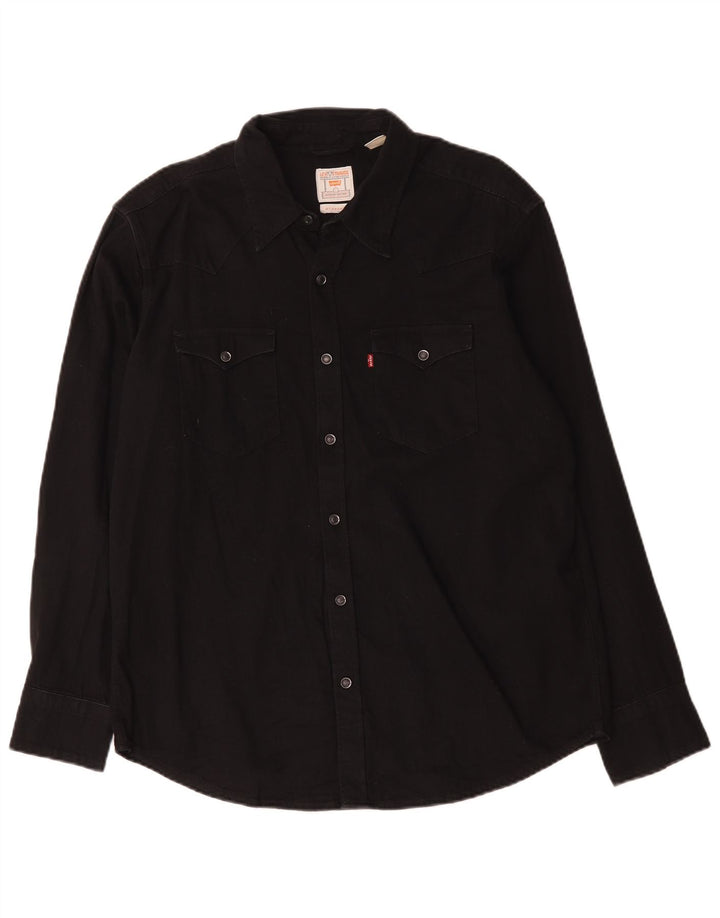 Levi's Camisa Vaquera Estándar Para Hombre Algodón Negro Grande