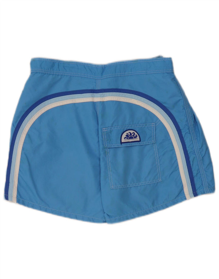 Bañador Sundek Hombre De Nylon A Rayas Azul Medio