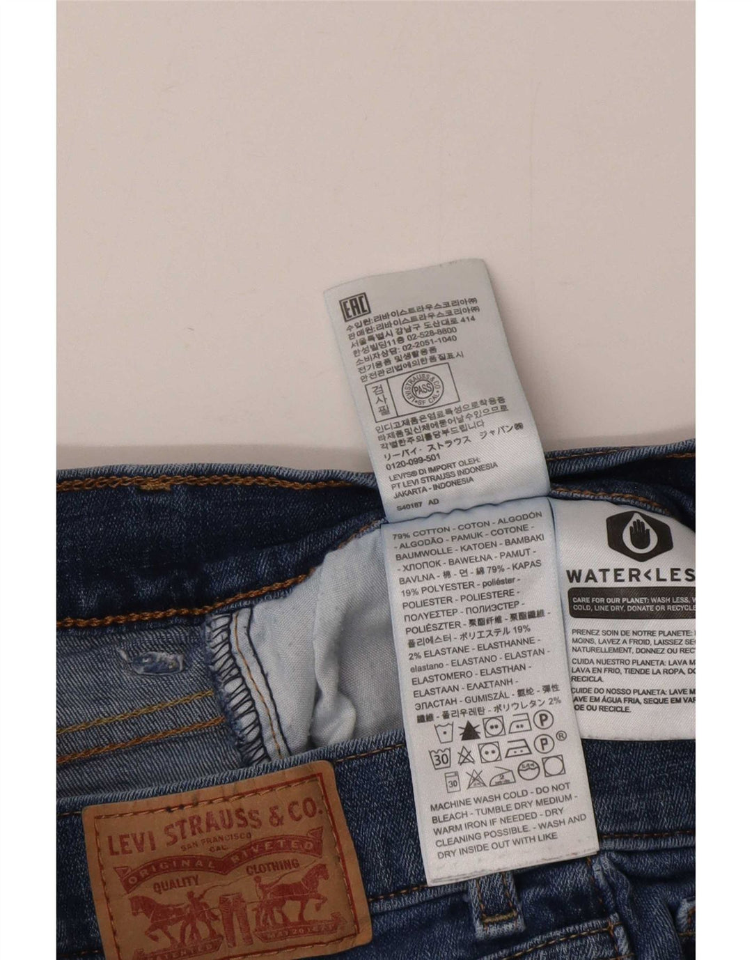 Levi's Jeans clásicos con corte de bota para mujer US 10 Large W30 L30 Algodón azul