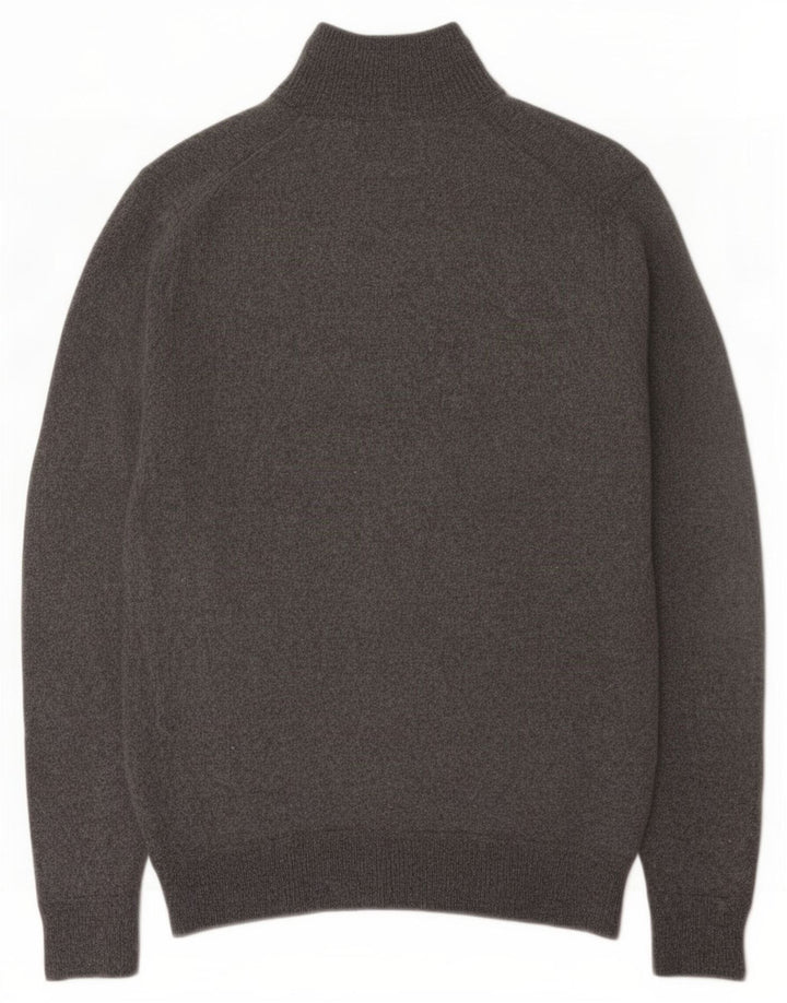 Superdry Suéter tipo jersey con cremallera en el cuello para mujer Reino Unido 42 Lana gris medio