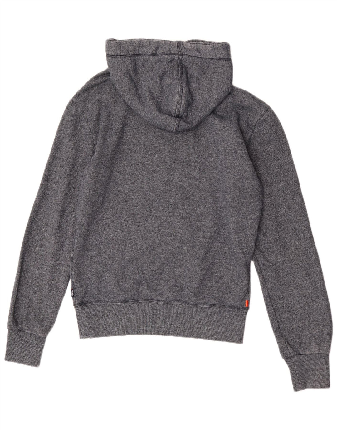 Superdry Jersey con capucha gráfica para hombre, talla pequeña, de algodón gris