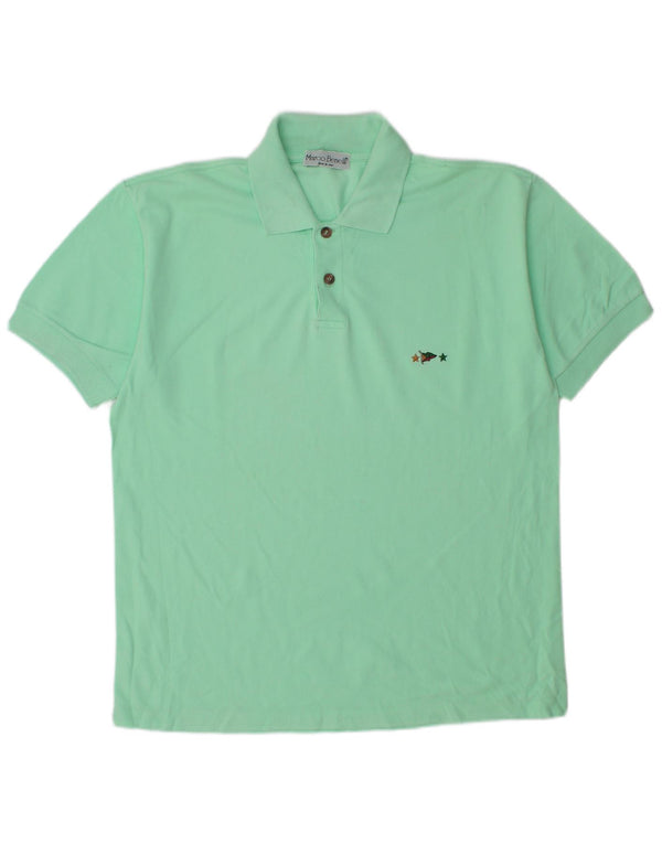 Polo vintage para hombre verde medio