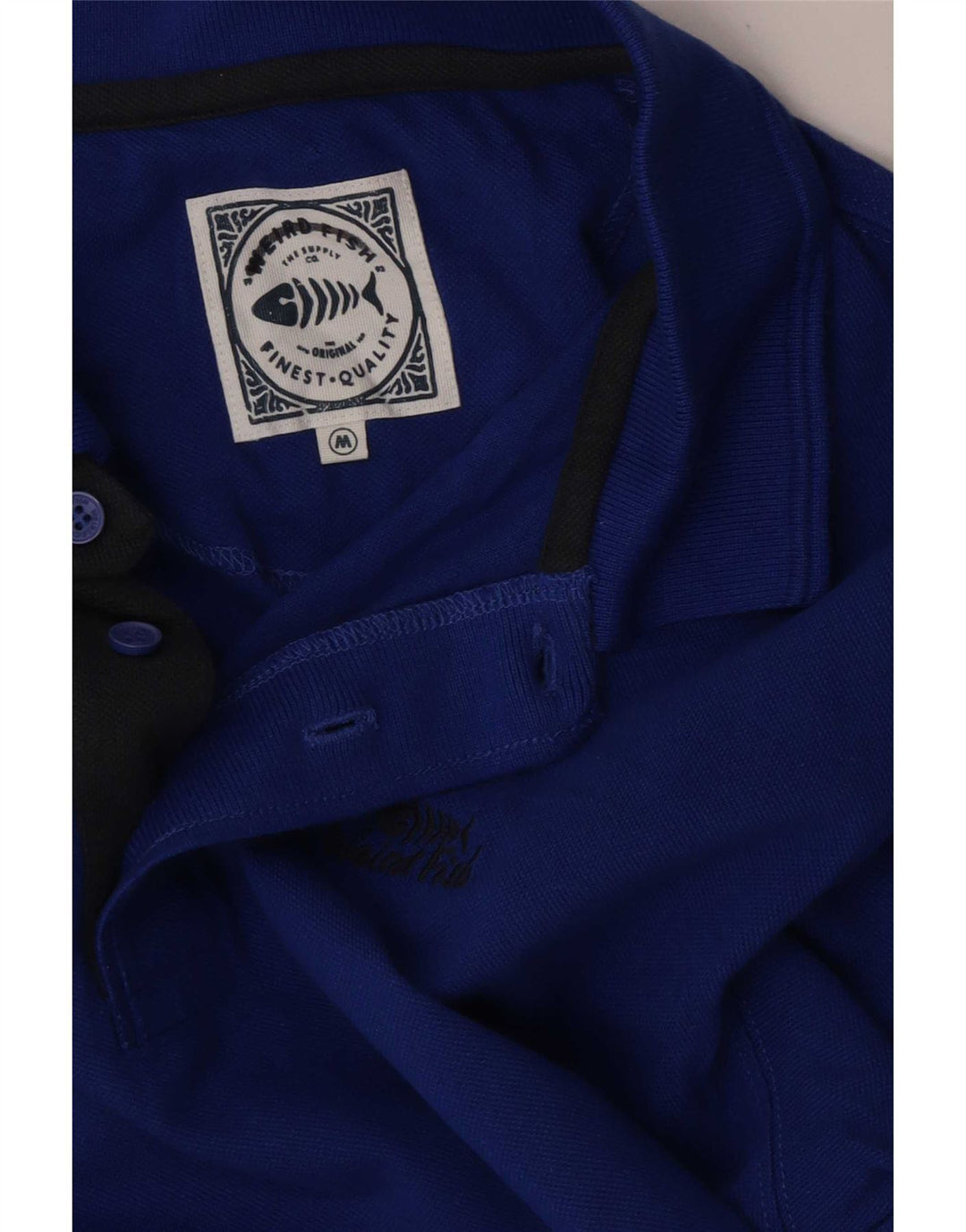 Polo Weird Fish Hombre Azul Medio