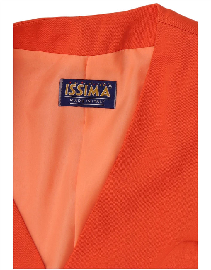Issima Chaqueta Blazer de 5 Botones para Mujer UK 42 Naranja Mediana
