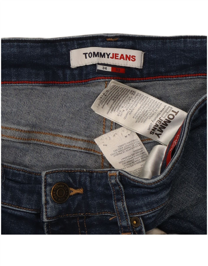 TOMMY HILFIGER Vaqueros ajustados para hombre W34 L32 Algodón azul