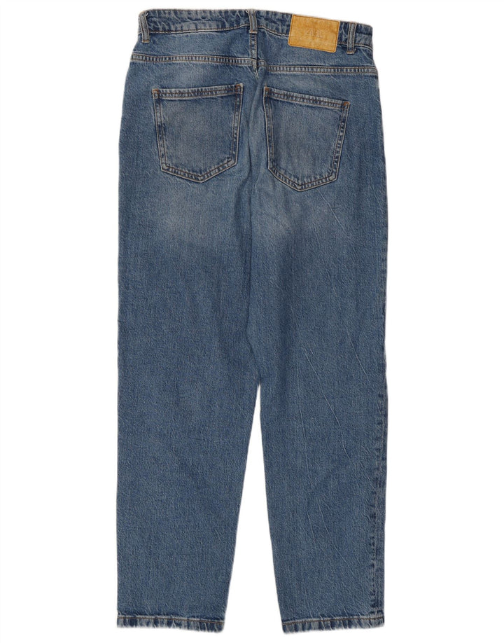 Zara Vaqueros De Cintura Alta Para Mujer EU 40 Medium W30 L28 Azul