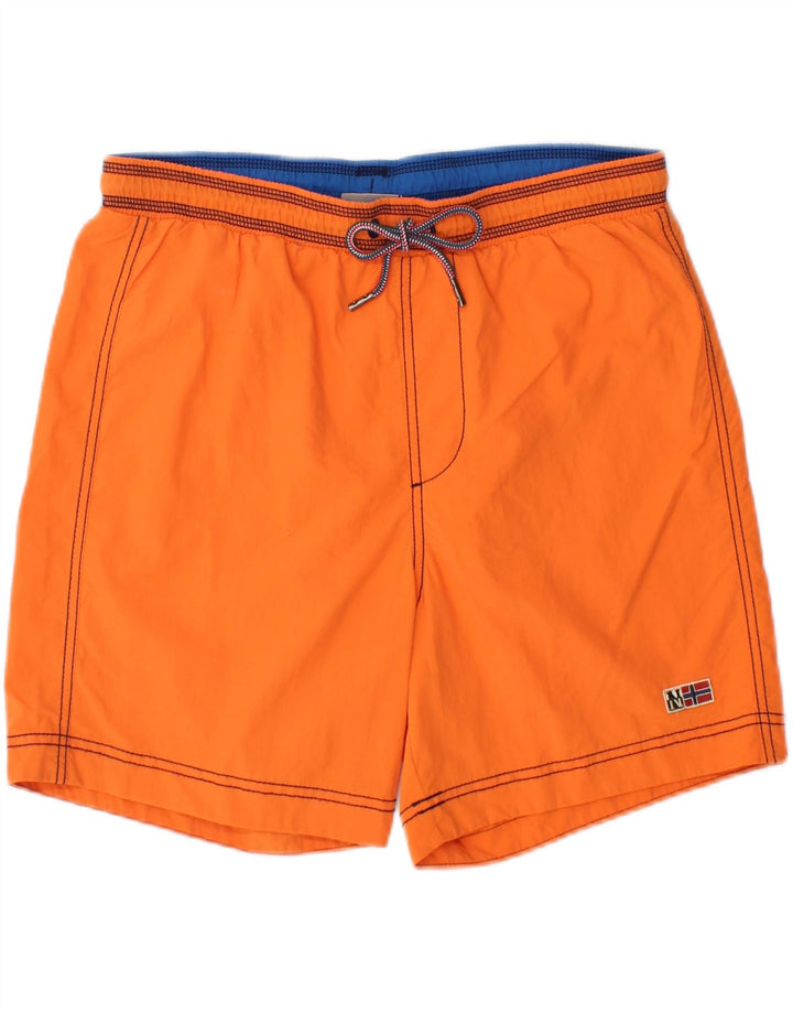 NAPAPIJRI Mens Swimming Shorts Large Orange Polyester Vintage Napapijri and Second-Hand Napapijri from Messina Hembry 