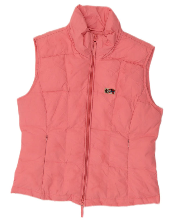 Napapijri Chaleco acolchado para mujer UK 42 Medium Pink