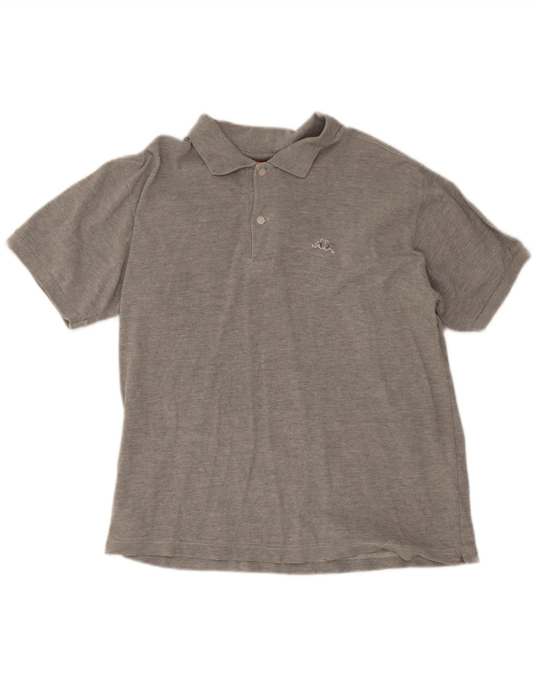Kappa Polo Hombre Pequeño Algodón Moteado Gris
