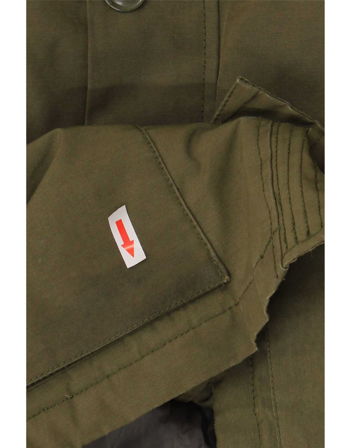 Gap Chaqueta acolchada con capucha para niños 10-11 años Poliéster caqui grande