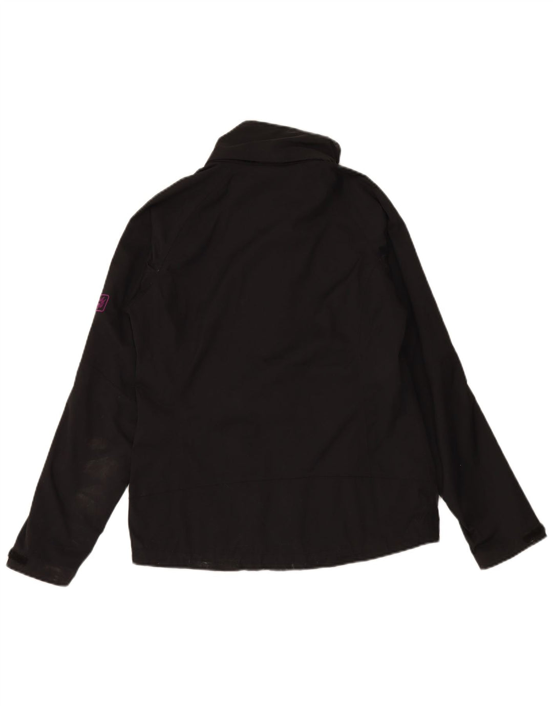 JACK WOLFSKIN Chaqueta impermeable para mujer UK 10 Small Black Polyamide