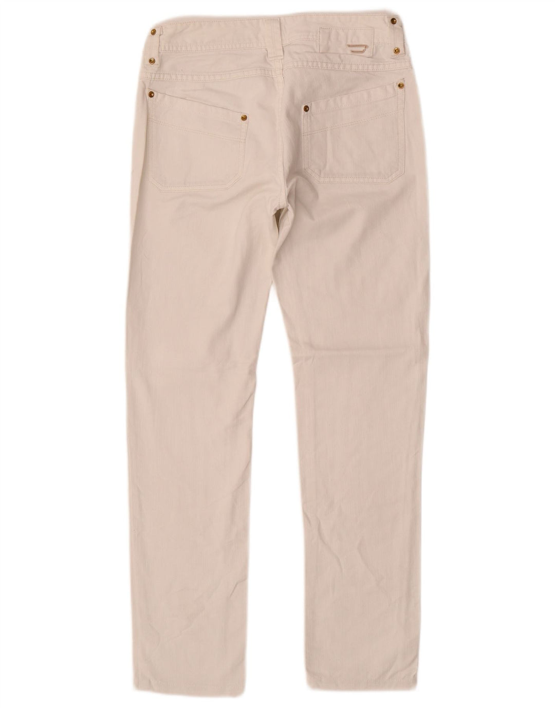 DIESEL Vaqueros Rectos Mujer W27 L29 Blanco Algodón