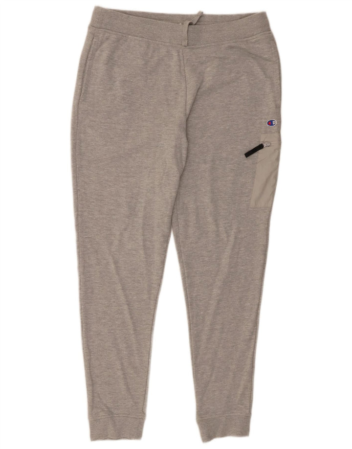 Champion Cargo Pantalones De Chándal Joggers De Algodón Moteado Gris Medio