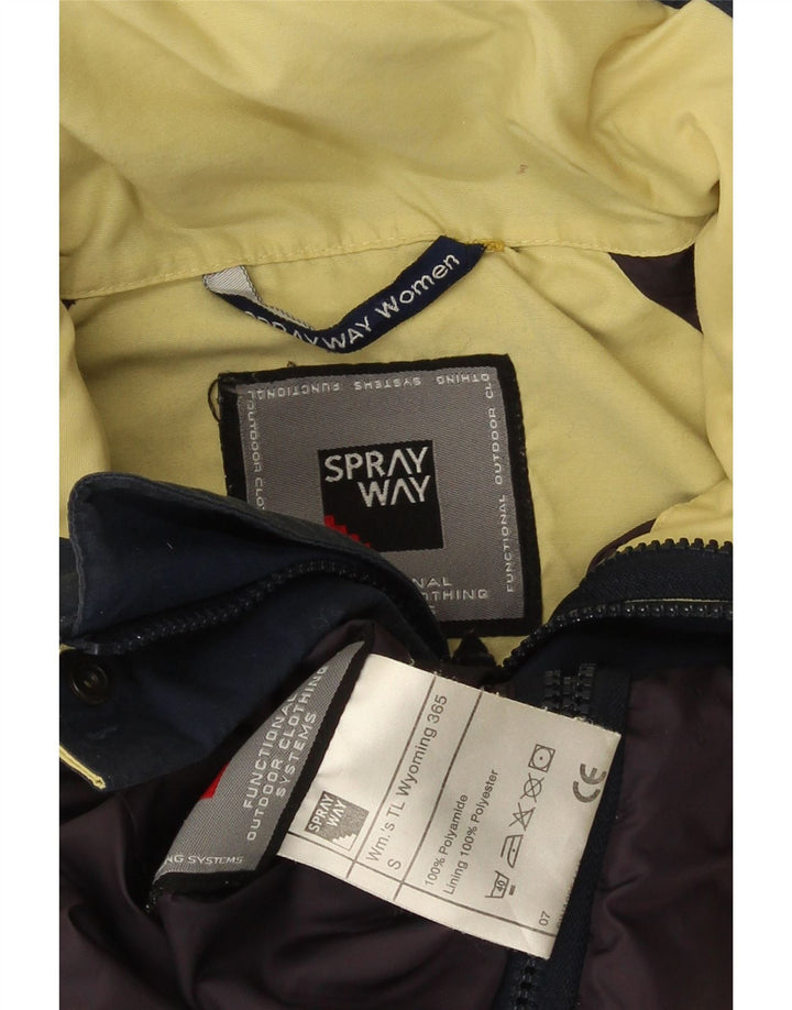 Sprayway Chaqueta impermeable extragrande con capucha para mujer UK 10 Small Yellow Polyamide