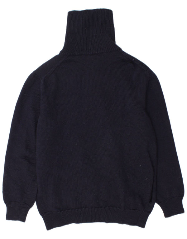 Ermenegildo Zegna Suéter tipo cárdigan para hombre UK 38 Medio Azul marino Lana virgen