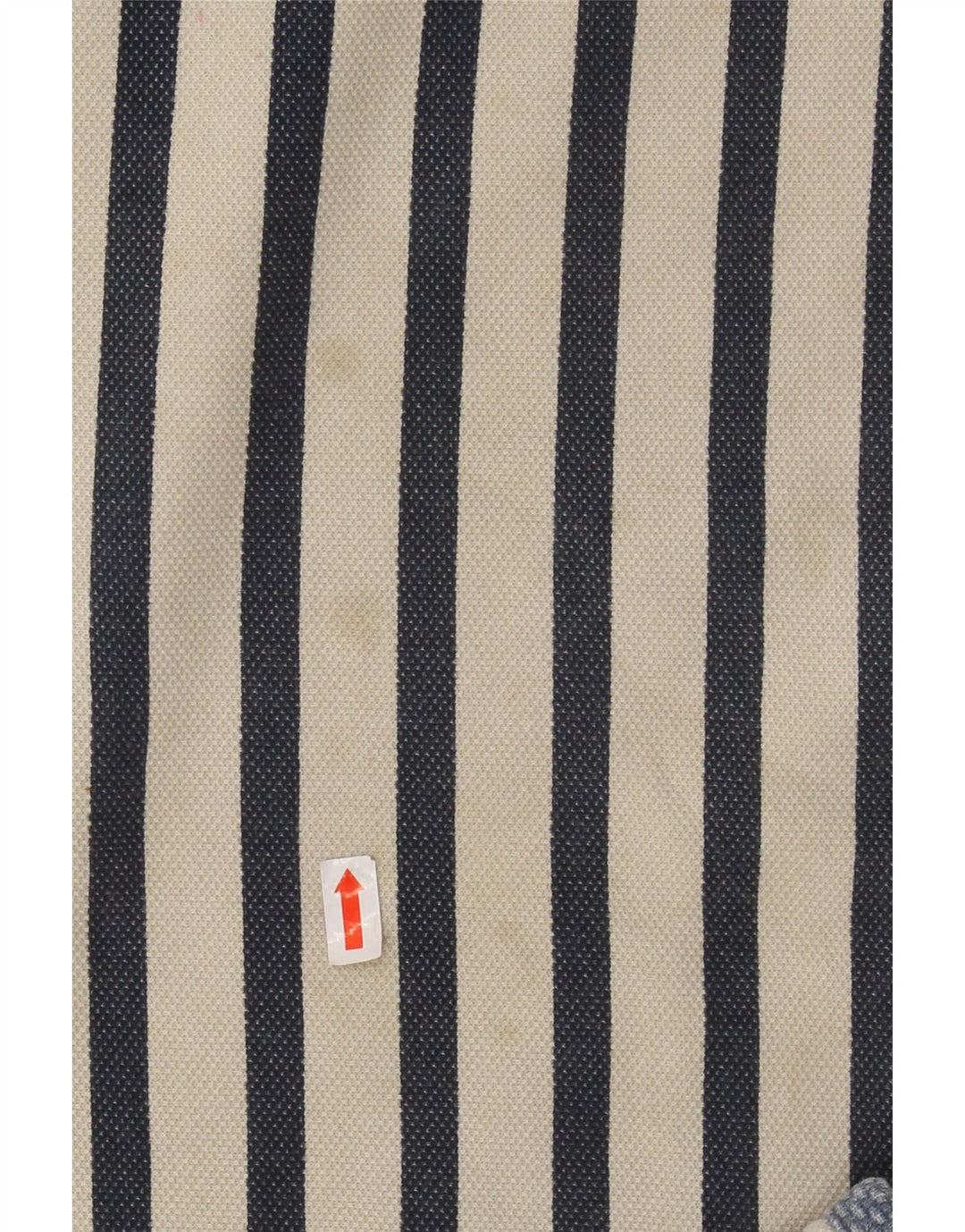 FAT FACE Sudadera con Cuello y Cremallera para Hombre Jersey pequeño de algodón a Rayas Blanco Roto