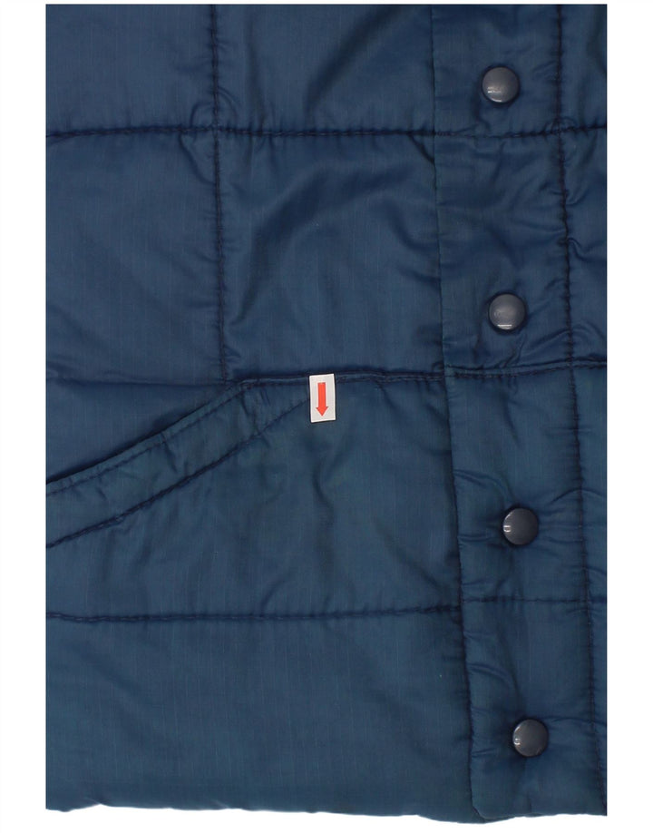 Puffa Chaleco acolchado para niños 7-8 años Grande Nylon azul