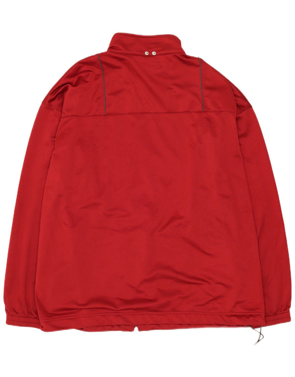 Reebok Hombre Chándal Top Chaqueta XL Rojo Poliéster