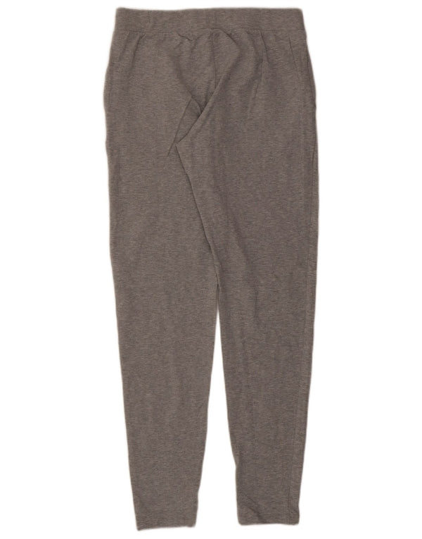 Emporio Armani Womens Graphic Tracksuit Trousers UK 12 Medium Grey Cotton