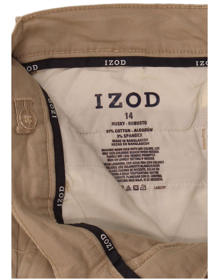Izod Boys Husky 13-14 Años W30 L26 Algodón Beige