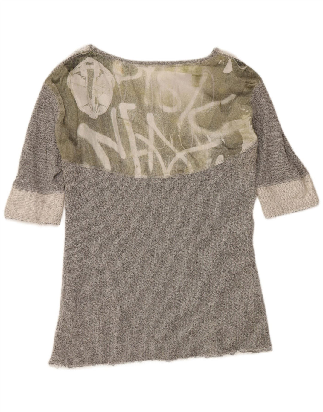 Blusa gráfica para mujer Gaudí UK 40 XL Poliéster con bloques de color gris