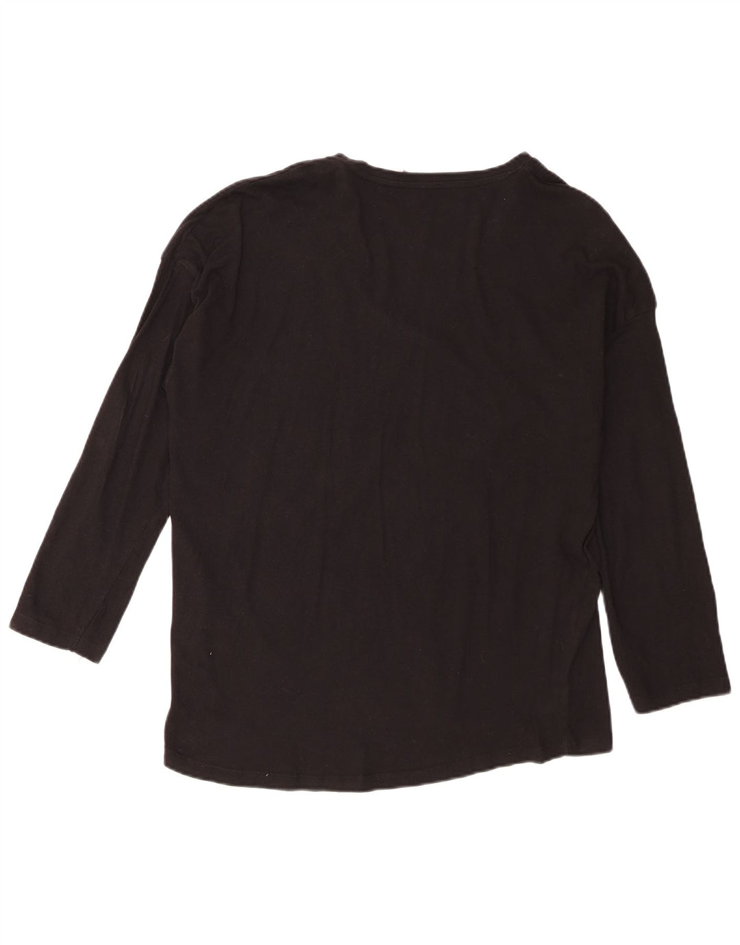Zara Mujer Trafaluc Top Extragrande Manga 3/4 UK 10 Small Negro