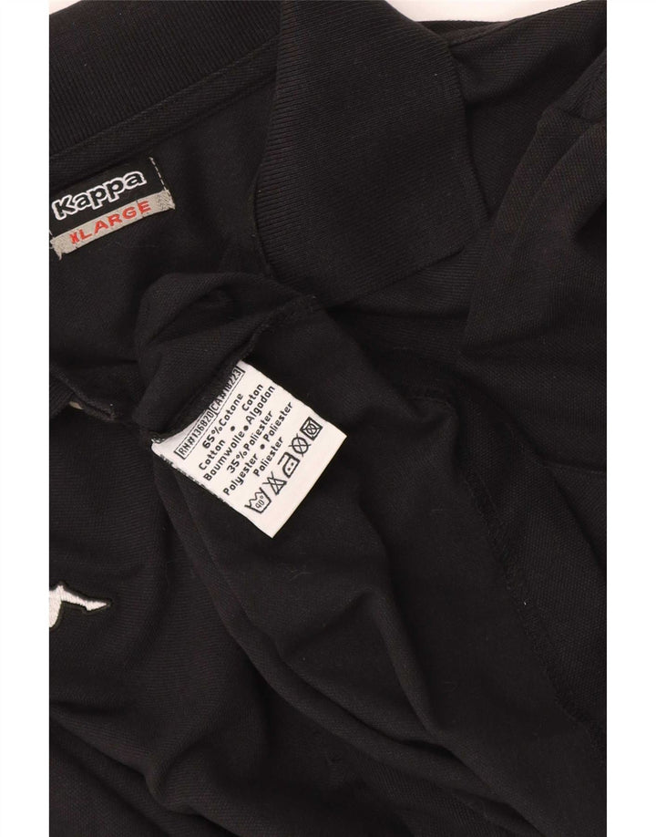 Kappa Polo Hombre XL Algodón Negro