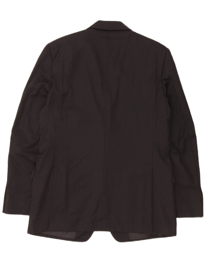 HUGO BOSS Chaqueta tipo blazer de 2 botones para hombre EU 50 Grande a rayas negras