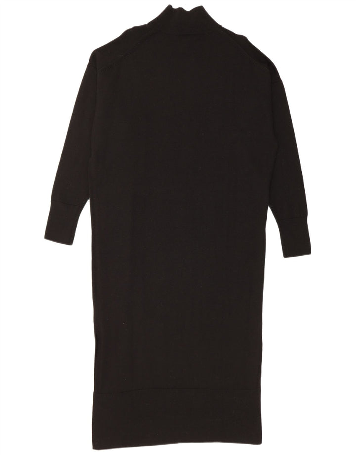 Cos Vestido maxi extragrande para mujer, talla 10, lana negra pequeña