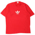 Adidas - Camiseta gráfica para hombre, talla grande, algodón rojo