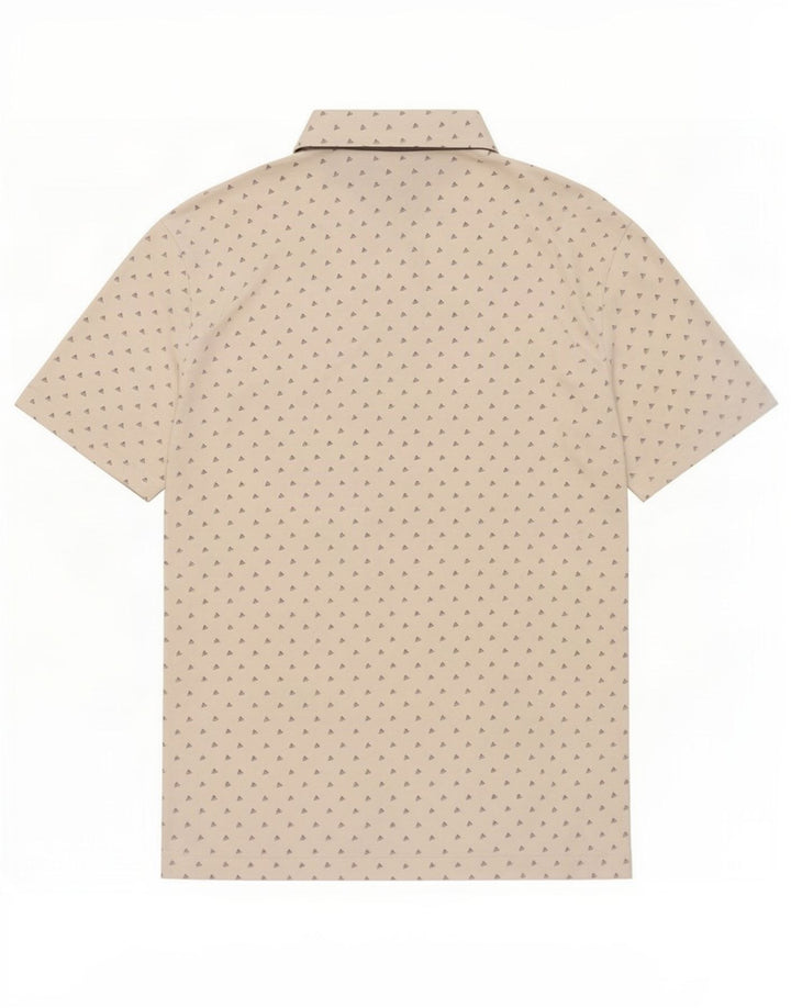Adidas Polo gráfico para hombre pequeño poliéster blanco