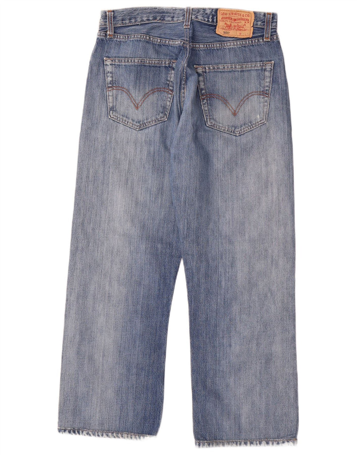 Levi's Hombre 501 Vaqueros Rectos W33 L27 Algodón Azul