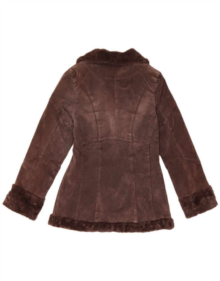 Montego Chaqueta de piel de oveja para mujer EU 36 Small Brown Leather