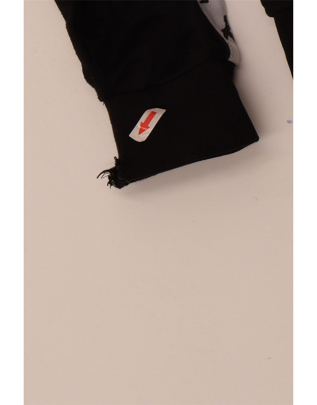 Kappa Mens Graphic Chándal Top Chaqueta Grande Negro Colorblock Poliéster