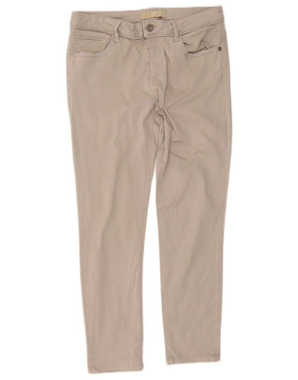 Zara Mujer Pantalones Cortos Entallados EU 44 XL W34 L26 Beige