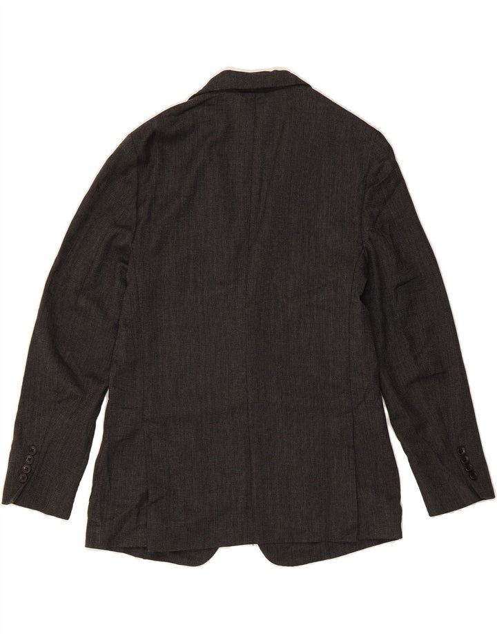 BONOBOS Mens Slim Fit 2 Button Blazer Jacket UK 40 Large Grey Wool Classic Vintage BONOBOS and Second-Hand BONOBOS from Messina Hembry 