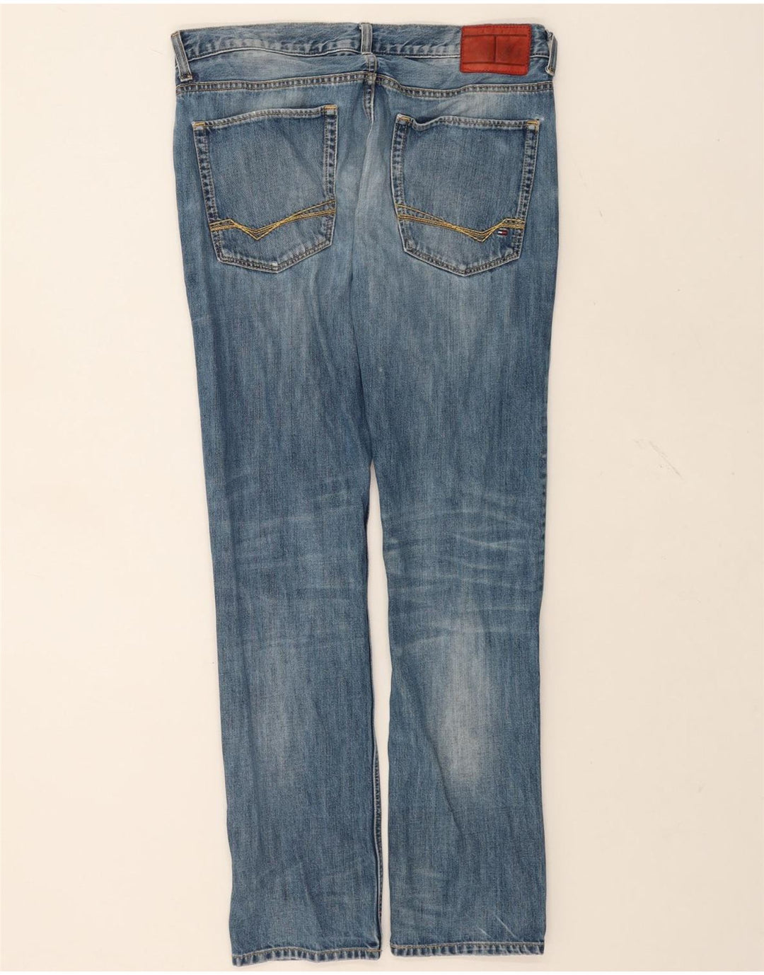 Tommy Hilfiger Vaqueros rectos para hombre W33 L32 Azul