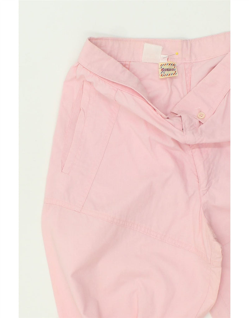 FIORUCCI Girls Tapered Chino Trousers 15-16 Years W26 L29 Pink Vintage Fiorucci and Second-Hand Fiorucci from Messina Hembry 