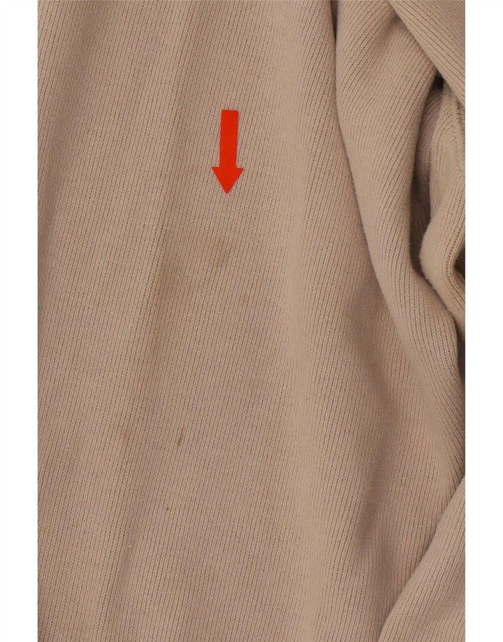 ADIDAS Mens Zip Neck Sweatshirt Jumper Large Beige Cotton Vintage Adidas and Second-Hand Adidas from Messina Hembry 