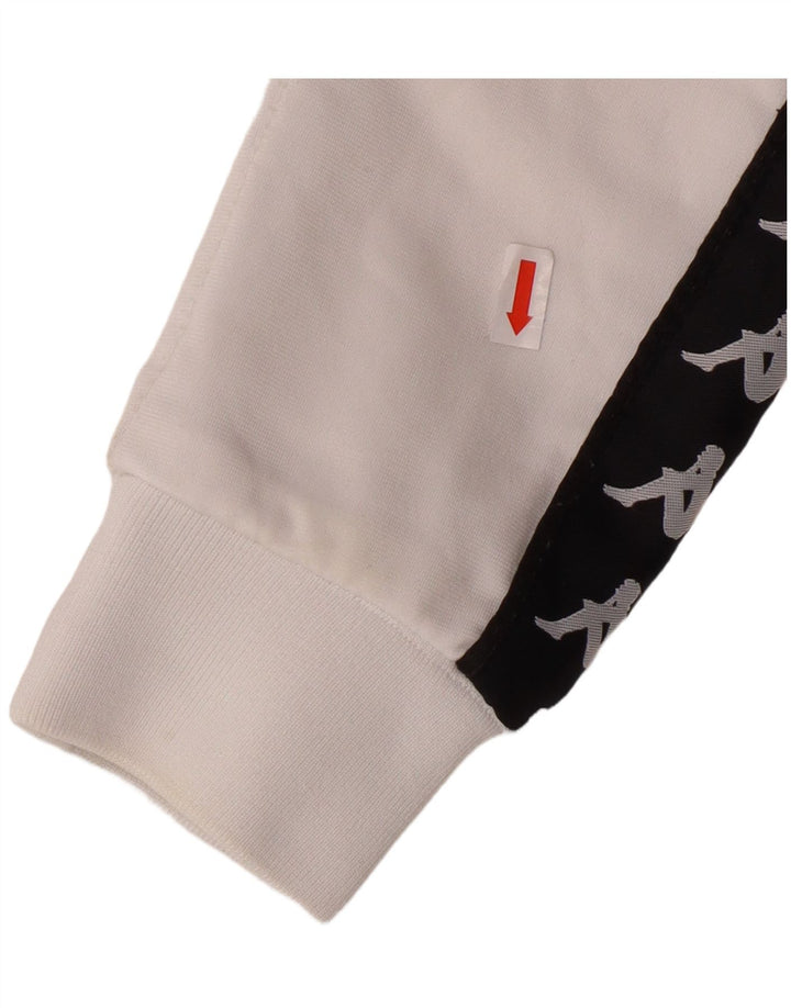 KAPPA Chaqueta de chándal gráfica para niñas 11-12 años pequeña blanca