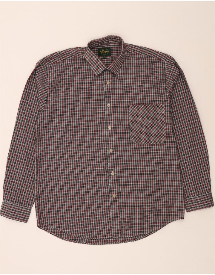 CHAMPION Mens Flannel Shirt Size 41/42 Large Red Check Polyester Vintage Champion and Second-Hand Champion from Messina Hembry 