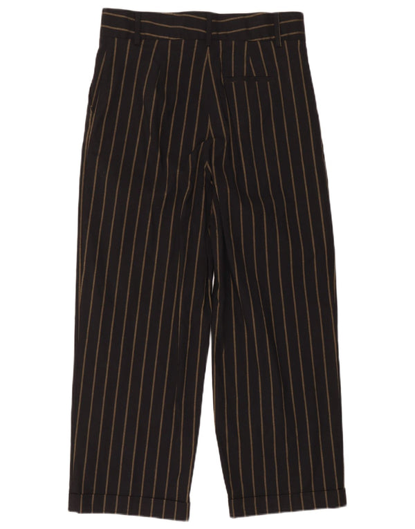 Pantalones Cortos De Cintura Alta Mujer Les Copains W32 L23 Rayas Negras