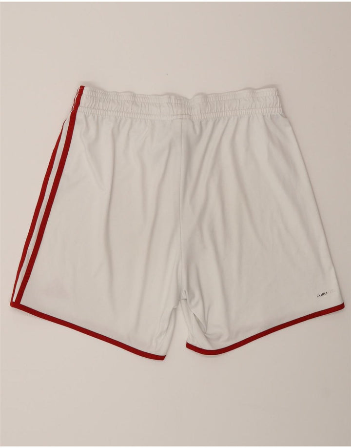 Adidas Mens Climalite Sport Shorts Grande Blanco Poliéster