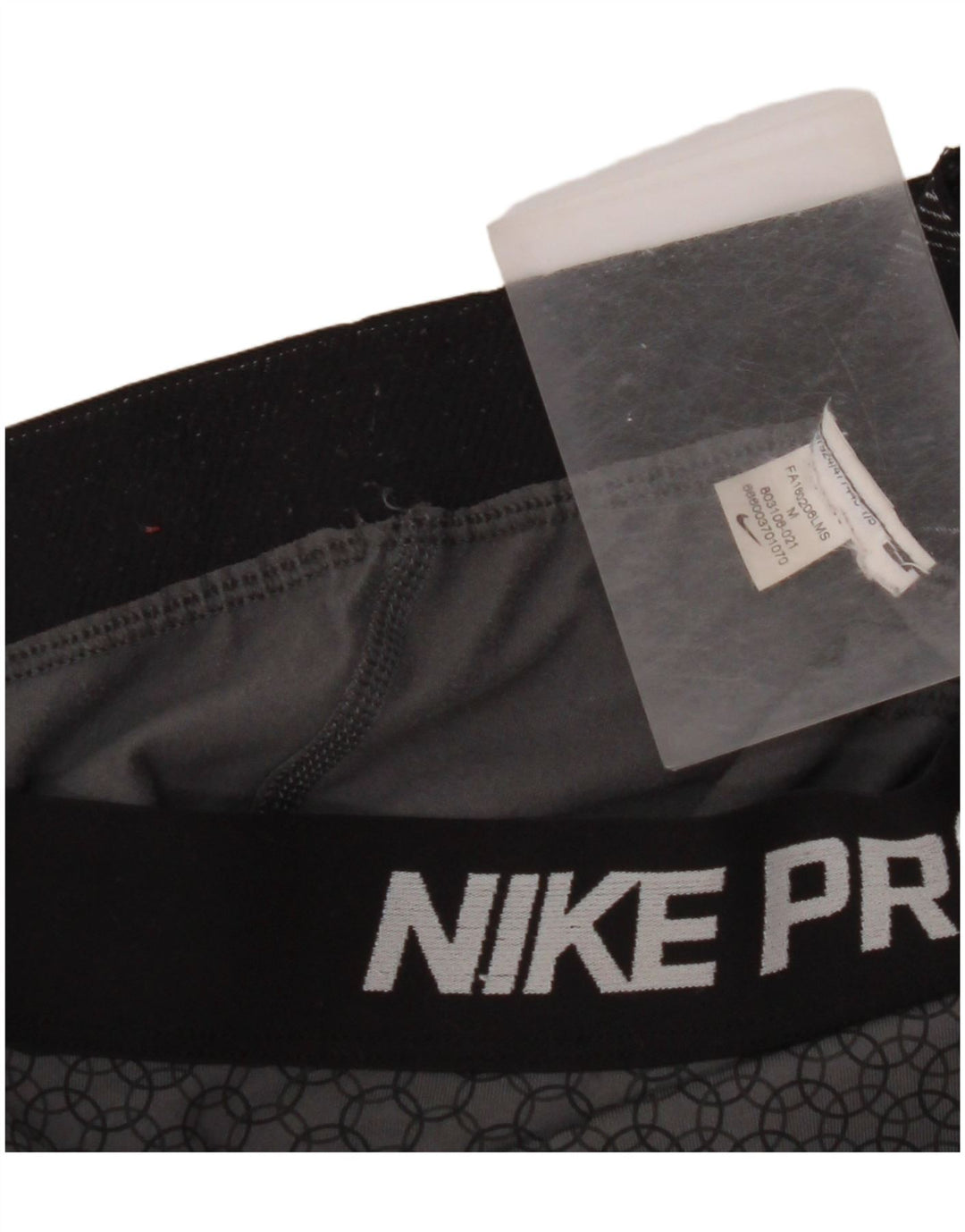 NIKE Leggings gráficos para mujer UK 40 Gris medio Geométrico