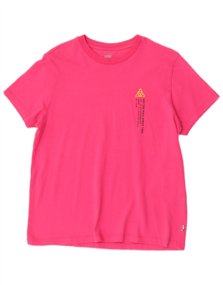 Vans Camiseta gráfica para mujer Top UK 44 Medium Pink